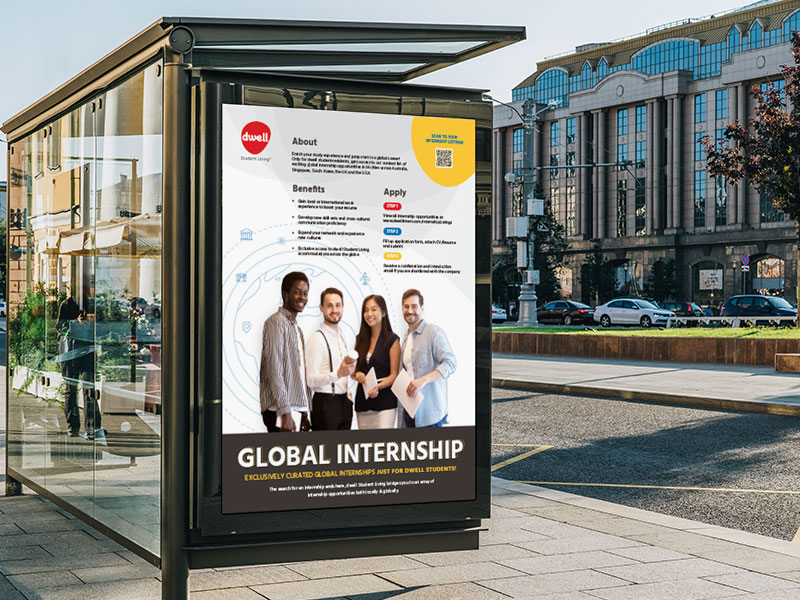 Poster, Dwell Global Internship
